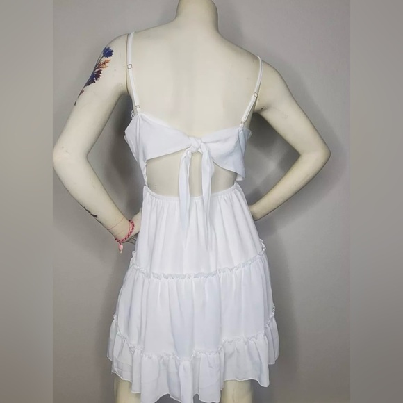 ECOWISH Dress V-Neck Spaghetti Strap Bowknot - Picture 13 of 16